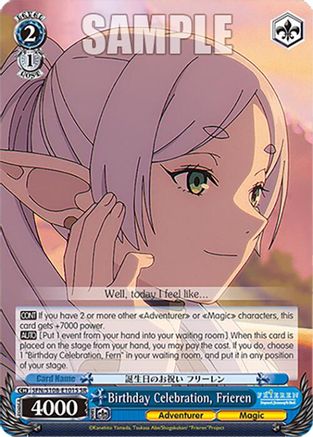 Birthday Celebration, Frieren (SR) (SFN/S108-E101S SR) - Frieren: Beyond Journey’s End