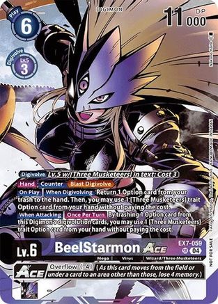 BeelStarmon ACE (Alternate Art) (Box Topper) (EX7-059) - Special Limited Set Foil