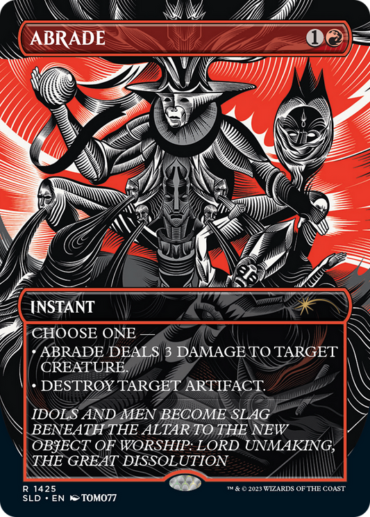 Abrade (SLD-1425) - Secret Lair Drop: (Full Art) (Borderless)