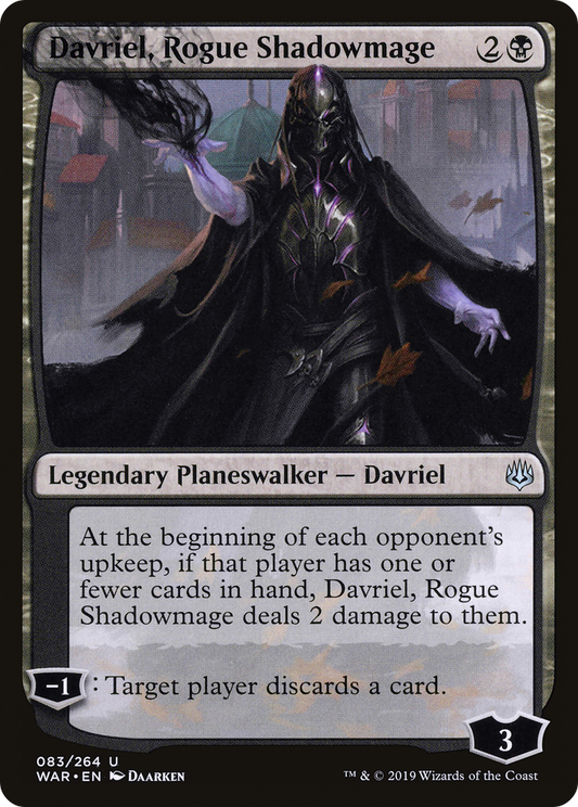 Davriel, Rogue Shadowmage (WAR-083) - War of the Spark Foil