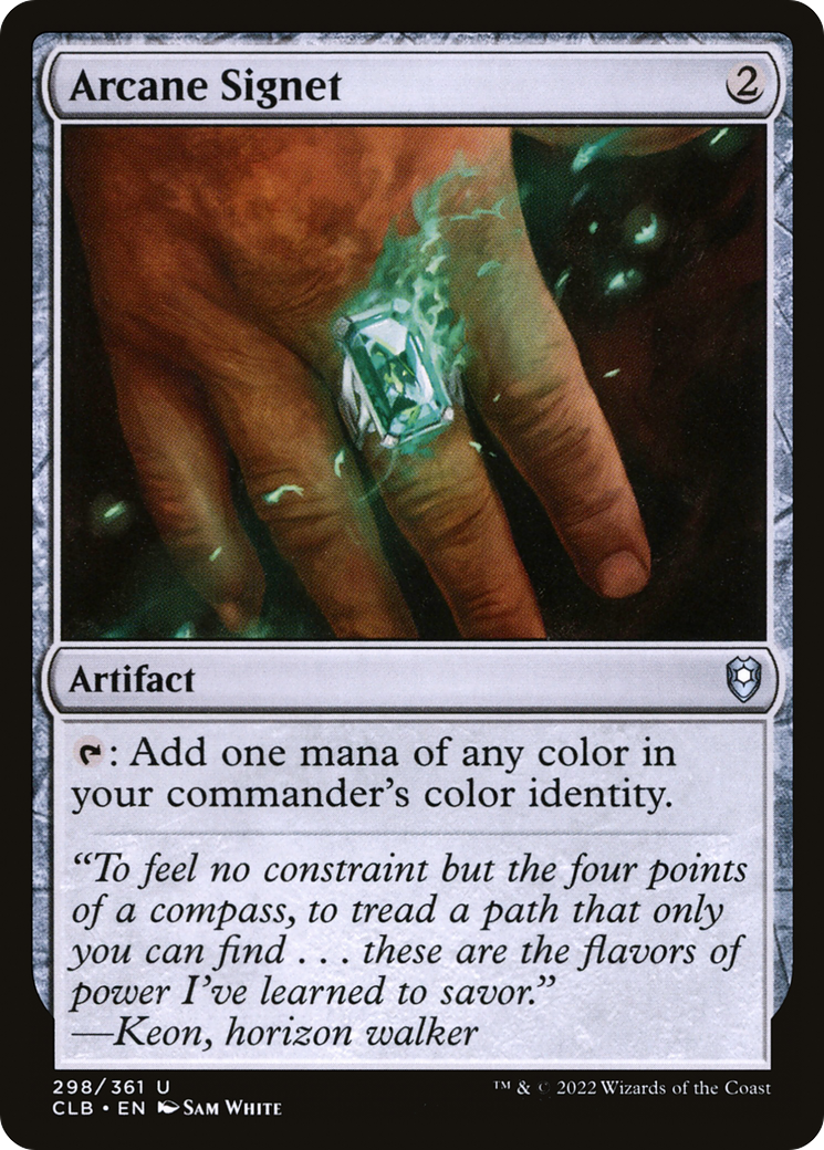 Arcane Signet (CLB-298) - Commander Legends: Battle for Baldur's Gate Foil