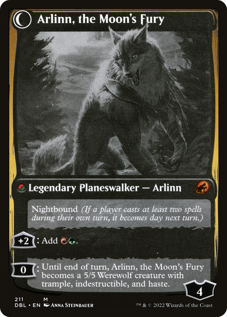 Arlinn, the Pack's Hope (DBL-211) - Innistrad: Double Feature: (Double Faced Transform) Foil