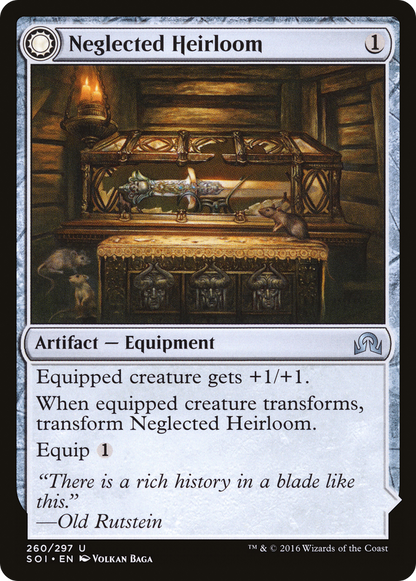 Neglected Heirloom (SOI-260) - Shadows over Innistrad: (Double Faced Transform) Foil