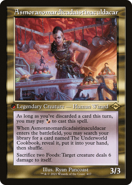 Asmoranomardicadaistinaculdacar (Retro Frame) (MH2-417) - Modern Horizons 2 Foil