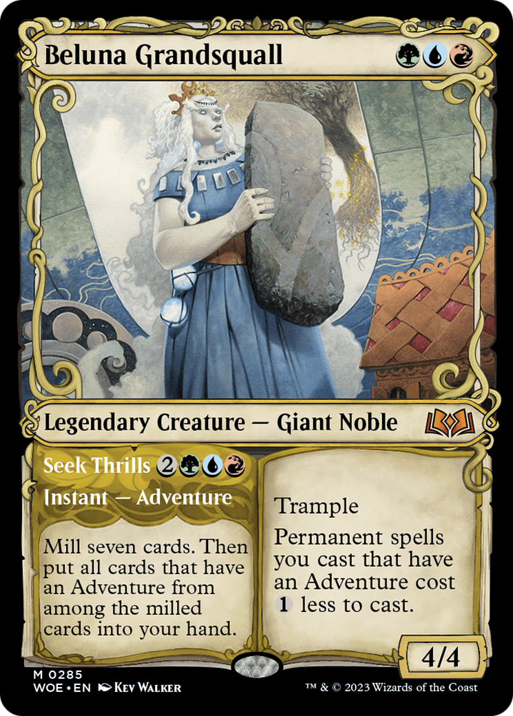 Beluna Grandsquall (Showcase) (WOE-285) - Wilds of Eldraine: (Showcase) Foil