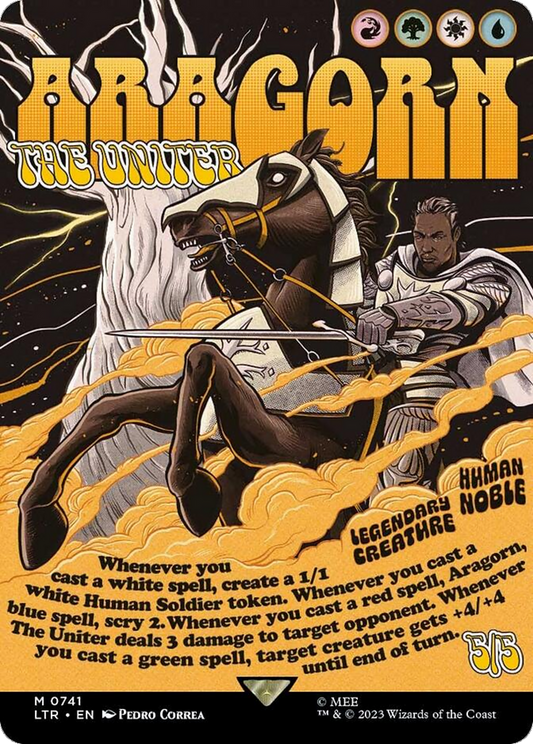 Aragorn, the Uniter (Borderless Poster) (LTR-741) - The Lord of the Rings: Tales of Middle-earth (Borderless) Foil