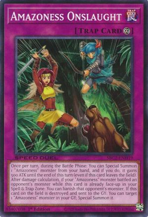 Amazoness Onslaught (SBC2-ENH19) - Speed Duel: Battle City Finals 1st Edition