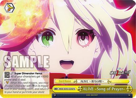 ALIVE Song of Prayer (D) (MDE/SE45E24d N) - MACROSS Delta Premium Booster