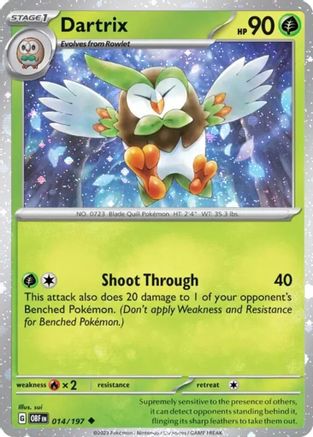 Dartrix 014/197  - Holofoil Miscellaneous Cards & Products - Uncommon