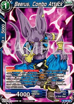 Beerus, Combo Attack (P-644) - Tournament Promotion Cards