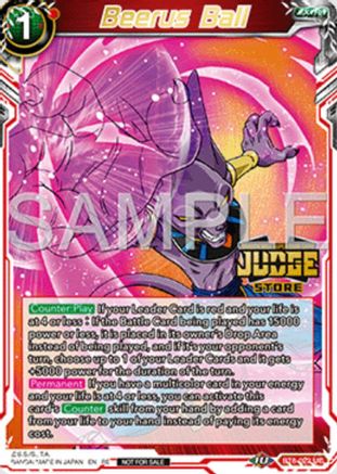 Beerus Ball (Judge Pack Vol.16) (Store) (BT8-022) - Judge Promotion Cards Foil