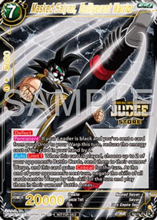 Masked Saiyan, Belligerent Warrior (Judge Pack Vol.16) (Store) (EX21-15) - Judge Promotion Cards Foil