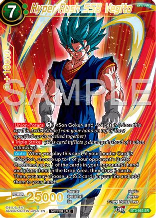 Hyper Rush SSB Vegito (Championship 2024 Finals Pack) (Gold Stamped) (BT3-063) - Tournament Promotion Cards Foil