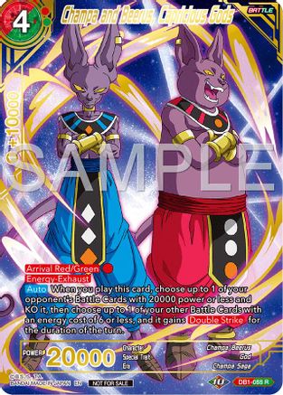 Champa and Beerus, Capricious Gods (Championship 2024 Finals Pack) (Gold Stamped) (DB1-088) - Tournament Promotion Cards Foil