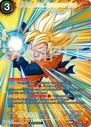 SS Son Goten, Hyperspeed Rush (Championship 2024 Finals Pack) (Gold Stamped) (P-407) - Tournament Promotion Cards Foil
