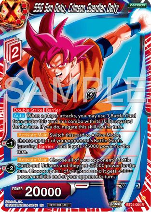 SSG Son Goku, Crimson Guardian Deity (Championship 2024 Finals Zenkai Pack) (BT24-004) - Tournament Promotion Cards Foil