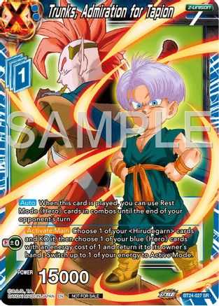 Trunks, Admiration for Tapion (Championship 2024 Finals Zenkai Pack) (BT24-027) - Tournament Promotion Cards Foil