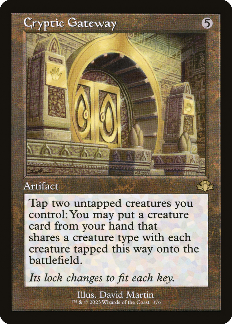 Cryptic Gateway (Retro Frame) (DMR-376) - Dominaria Remastered Foil