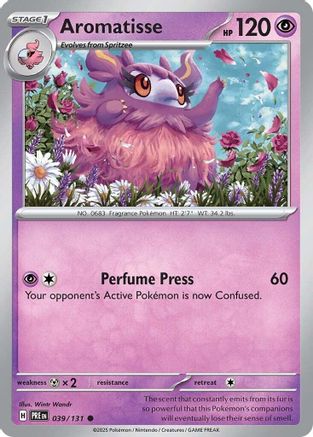 Aromatisse 039/131  - Reverse Holofoil SV Prismatic Evolutions - Common