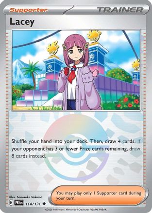 Lacey 114/131  - Holofoil SV Prismatic Evolutions - Uncommon
