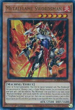 Metalflame Swordsman (SUDA-EN014) - Supreme Darkness 1st Edition