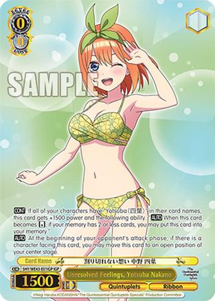 Unresolved Feelings, Yotsuba Nakano (IGP) (5HY/WE43-E01IGP IGP) - The Quintessential Quintuplets Specials Premium Booster