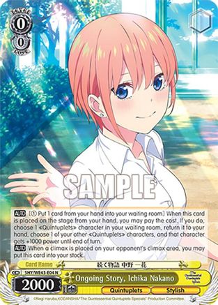 Ongoing Story, Ichika Nakano (5HY/WE43-E04 N) - The Quintessential Quintuplets Specials Premium Booster