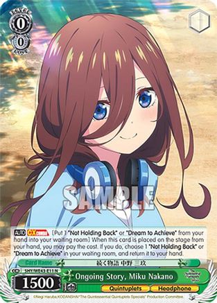 Ongoing Story, Miku Nakano (5HY/WE43-E11 N) - The Quintessential Quintuplets Specials Premium Booster
