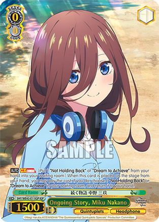 Ongoing Story, Miku Nakano (IGP) (5HY/WE43-E11IGP IGP) - The Quintessential Quintuplets Specials Premium Booster