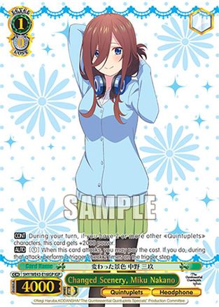 Changed Scenery, Miku Nakano (IGP) (5HY/WE43-E16IGP IGP) - The Quintessential Quintuplets Specials Premium Booster