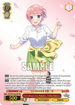 Their Respective Futures, Ichika Nakano (IGP) (5HY/WE43-E22IGP IGP) - The Quintessential Quintuplets Specials Premium Booster