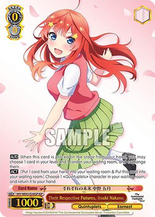 Their Respective Futures, Itsuki Nakano (IGP) (5HY/WE43-E24IGP IGP) - The Quintessential Quintuplets Specials Premium Booster