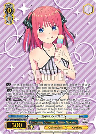 Enjoying Summer, Nino Nakano (IGP) (5HY/WE43-E37IGP IGP) - The Quintessential Quintuplets Specials Premium Booster