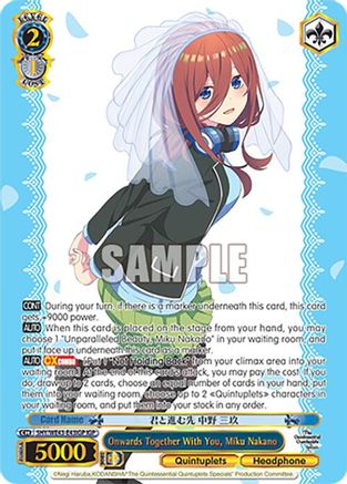Onwards Together With You, Miku Nakano (IGP) (5HY/WE43-E43IGP IGP) - The Quintessential Quintuplets Specials Premium Booster