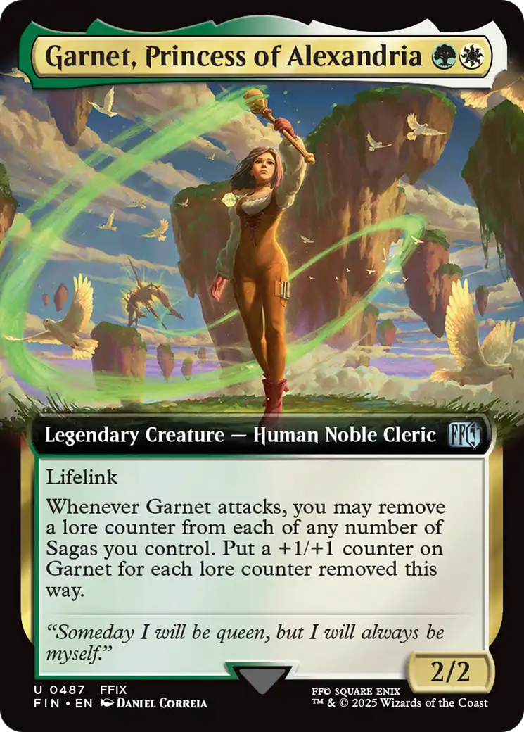 Garnet, Princess of Alexandria (FIN-487) - FINAL FANTASY: (Extended Art) Foil