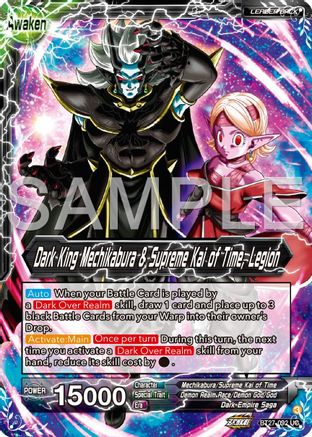 Mechikabura // Dark King Mechikabura & Supreme Kai of Time, Legion (BT27-092) - History of Z Foil