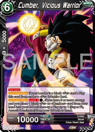 Cumber, Vicious Warrior (BT27-110) - History of Z Foil