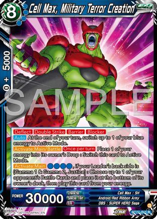 Cell Max, Military Terror Creation (BT27-041) - History of Z Foil