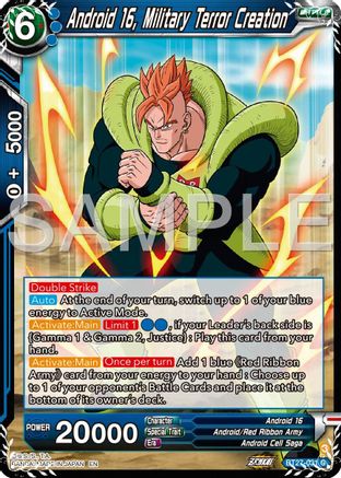 Android 16, Military Terror Creation (BT27-031) - History of Z Foil