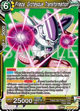Frieza, Grotesque Transfornation (BT27-077) - History of Z Foil