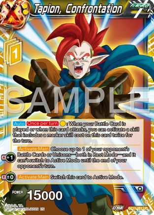 Tapion, Confrontation (BT27-067) - History of Z