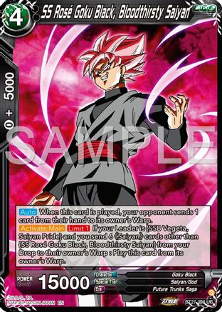 SS Rose Goku Black, Bloodthisty Saiyan (BT27-098) - History of Z Foil