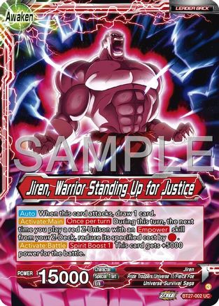 Jiren // Jiren, Warrior Standing Up for Justice (BT27-002) - History of Z Foil