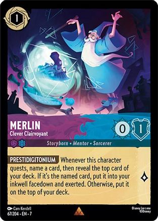 Merlin - Clever Clairvoyant (67/204) - Archazias Island