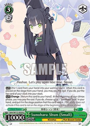 Sunohara Shun (Small) (BAV/W112-E059 U) - Blue Archive