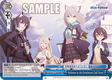 Welcome to the Foreclosure Task Force! (RRR) (BAV/W112-TE20RRR RRR) - Blue Archive