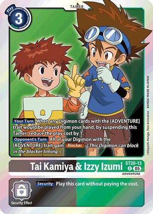 Tai Kamiya & Izzy Izumi (ST20-13) - Starter Deck 20: Protector of Light Foil