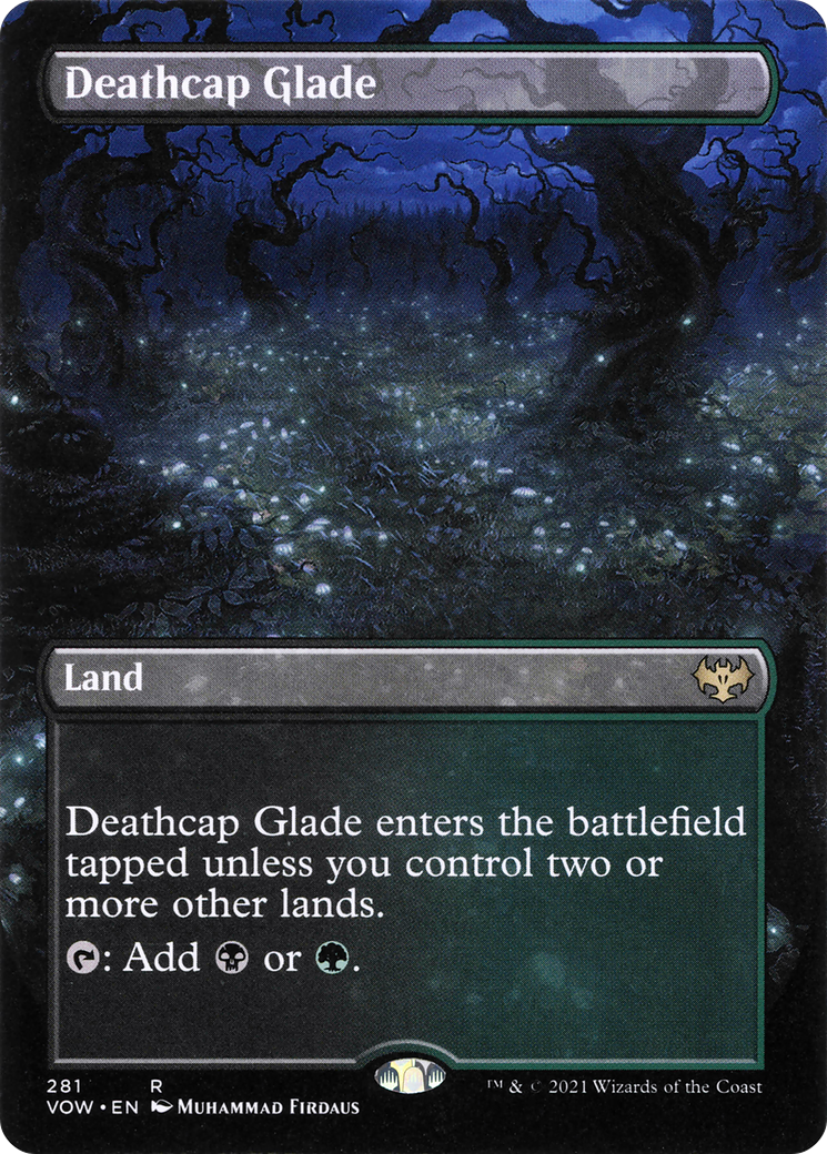 Deathcap Glade (Borderless) (VOW-281) - Innistrad: Crimson Vow (Borderless)
