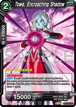 Towa, Encroaching Shadow (BT27-107) - History of Z PreRelease Cards