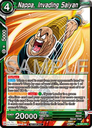 Nappa, Invading Saiyan (Deluxe Pack 2025 Vol.1) (P-661) - Promotion Cards Foil